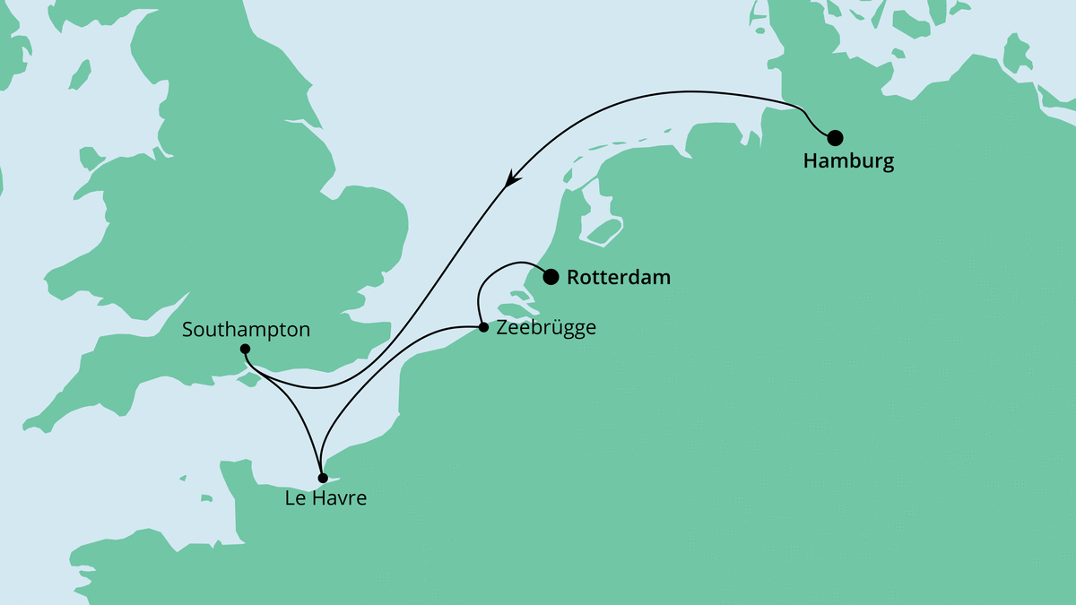 Von Hamburg nach Rotterdam 06.03.2021 bis 11.03.2021