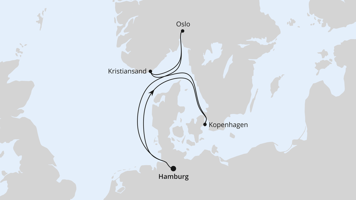 Norwegen & Dänemark ab Hamburg 27.12.2025 bis 03.01.2026