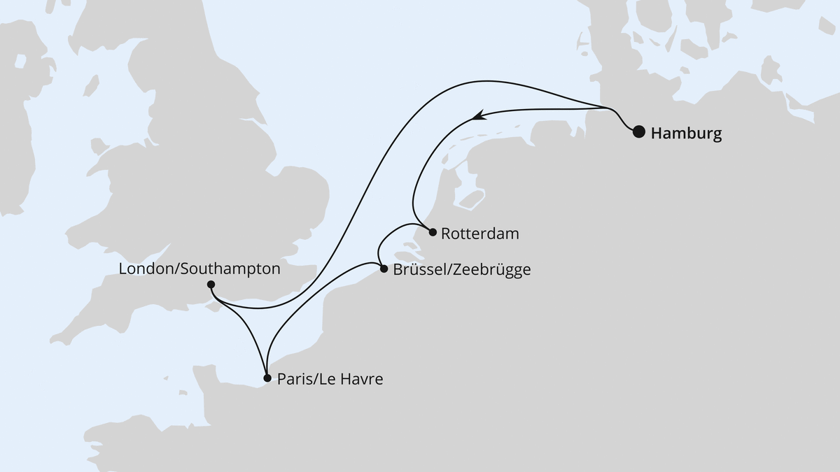 Metropolen ab Hamburg 14.02.2026 bis 21.02.2026