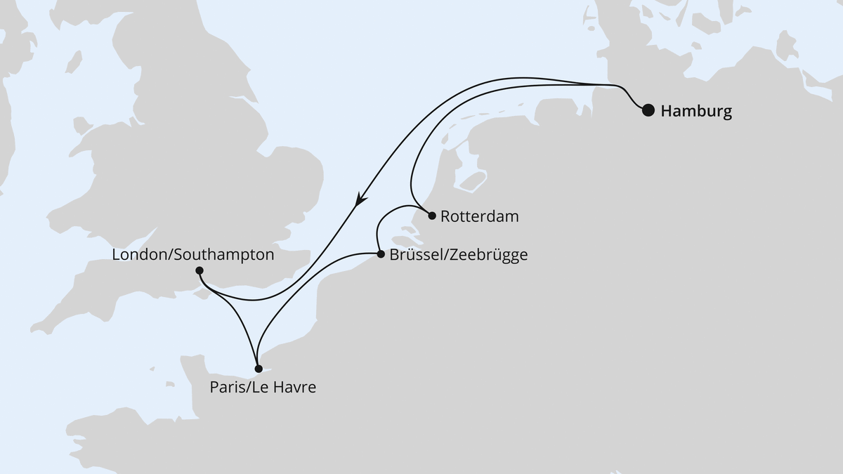 Metropolen ab Hamburg 05.07.2025 bis 12.07.2025
