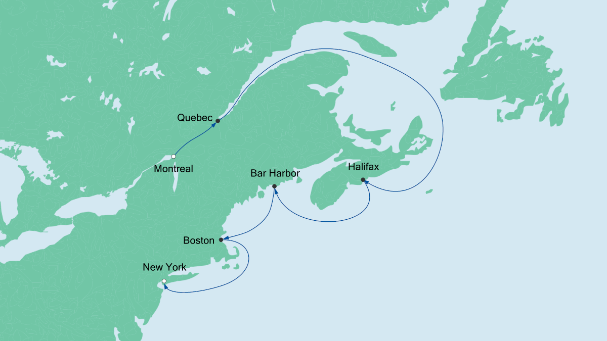 Von Montreal nach New York 24.10.2018 bis 03.11.2018