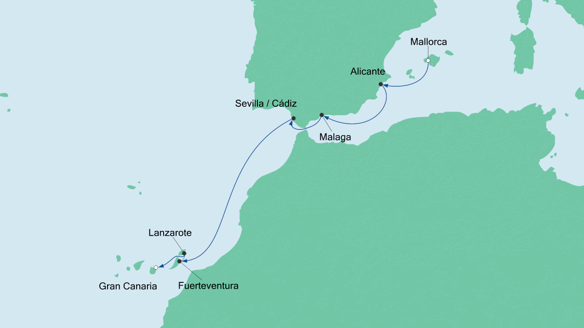 Von Mallorca nach Gran Canaria 2 28.10.2018 bis 05.11.2018