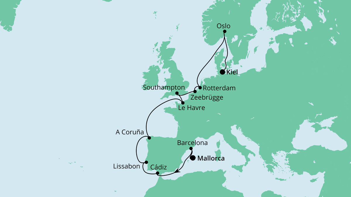 Von Mallorca nach Kiel 2 01.05.2020 bis 16.05.2020
