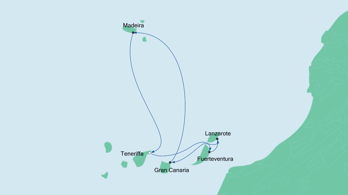 Kanaren & Madeira 4 23.01.2019 bis 30.01.2019