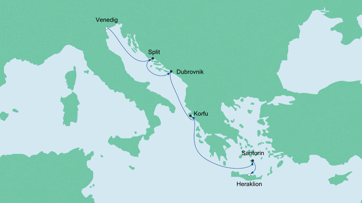 Von Venedig nach Kreta 28.10.2018 bis 04.11.2018