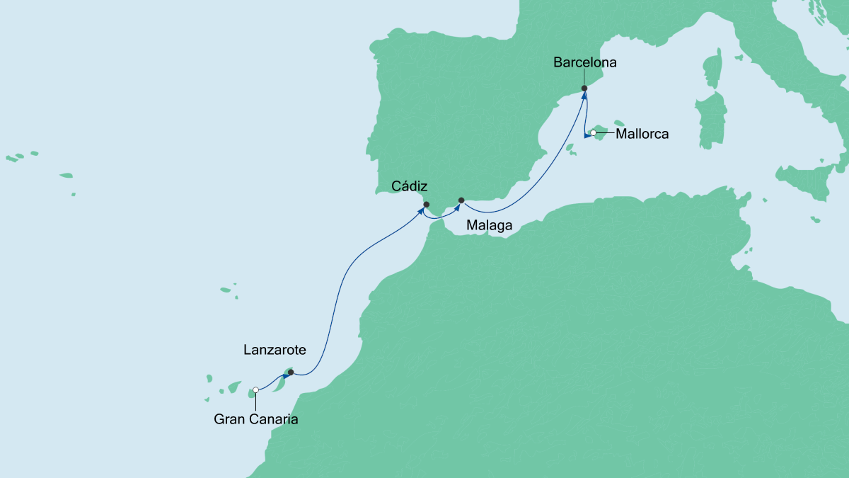 Von Gran Canaria nach Mallorca 4 13.04.2019 bis 20.04.2019