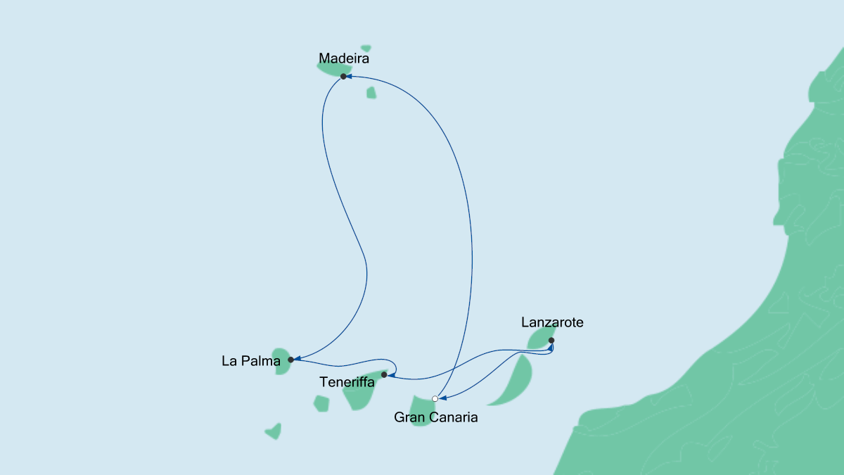 Kanaren & Madeira 1 30.12.2018 bis 06.01.2019