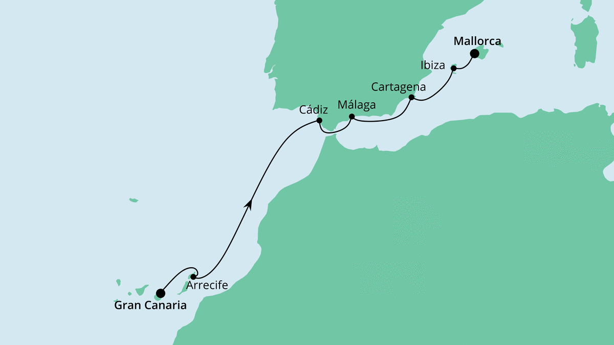 Von Gran Canaria nach Mallorca 1 12.04.2020 bis 19.04.2020