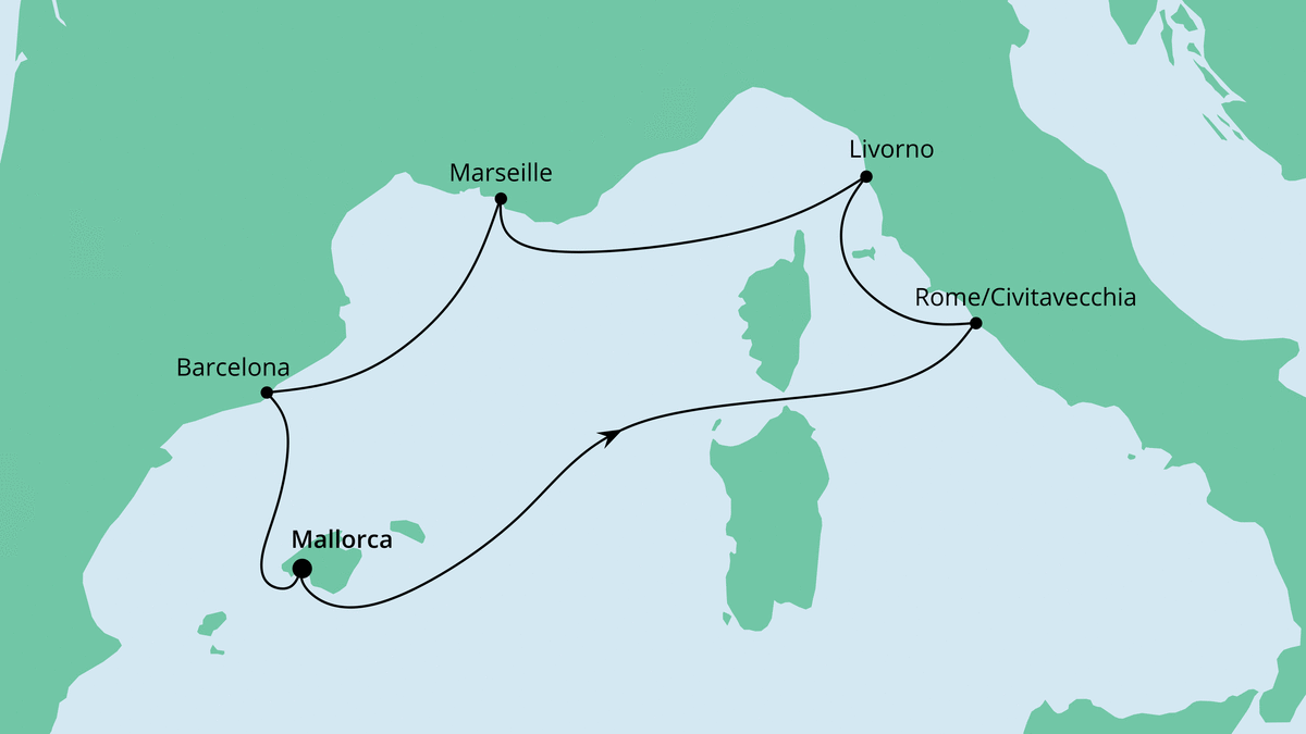Mittelmeer, westliches vom bis