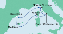 Route: Perlen am Mittelmeer 2 mit AIDAprima