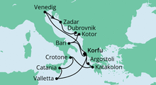 Route: Adria & Mittelmeerinseln mit AIDAblu