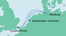 Route: Kurzreise ab Hamburg mit AIDAluna