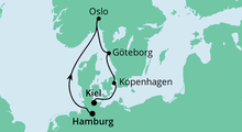 Route: Skandinavische Städte mit AIDAluna