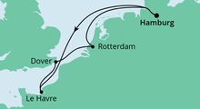 Route: Metropolen ab Hamburg 2 mit AIDAsol