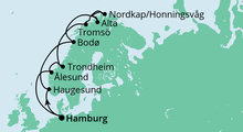 Route: Winter im hohen Norden mit AIDAsol