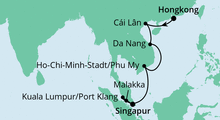 Route: Vietnam Rundreise 2 mit AIDAvita