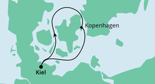 Route: Schnupperkreuzfahrt ab Kiel mit AIDAluna