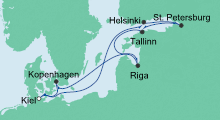 Route: Schätze der Ostsee 1 mit AIDAcara