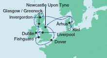 Route: Großbritannien & Irland mit AIDAvita