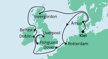 Route: Großbritannien & Irland 4 mit AIDAbella