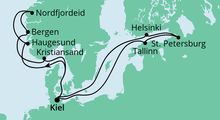 Route: Norwegen & Ostsee mit AIDAcosma