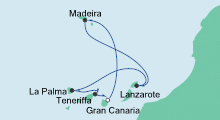 Route: Kanaren & Madeira 1 mit AIDAstella