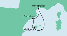 Route: Kurzreise ab Mallorca 2 mit AIDAcara