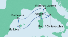 Route: Perlen am Mittelmeer 1 mit AIDAsol