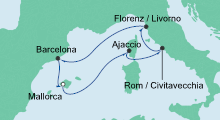 Route: Perlen am Mittelmeer 1 mit AIDAprima