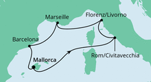 Route: Perlen am Mittelmeer mit AIDAstella