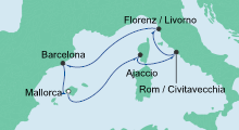 Route: Perlen am Mittelmeer 1 mit AIDAsol
