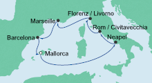 Route: Perlen am Mittelmeer 5 mit AIDAsol