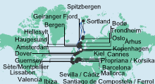 Route: Weltenbummler Mallorca-Kiel mit AIDAaura