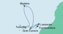 Route: Kanaren & Madeira 4 mit AIDAprima