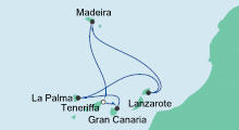 Route: Kanaren & Madeira 5 mit AIDAsol