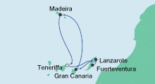 Route: Kanaren & Madeira 4 mit AIDAnova