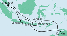 Route: Australien & Indonesien 2 mit AIDAvita