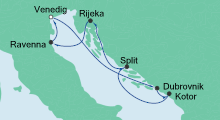Route: Adria ab Venedig 2 mit AIDAaura