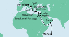 Route: Meergenießer von Venedig auf die Seychellen mit AIDAblu