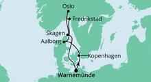 Route: Highlights in Norwegen & Dänemark 2 mit AIDAvita