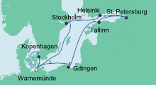 Route: Ostsee 2 mit AIDAmar