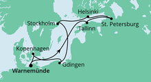 Route: Ostsee 2 mit AIDAmar