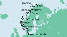 Route: Herbstliche Nordlichter mit AIDAaura