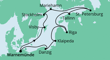 Route: Ostsee-Rundreise 2 mit AIDAvita