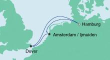 Route: Kurzreise ab Hamburg mit AIDAluna