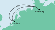 Route: Kurzreise ab Hamburg 2 mit AIDAperla