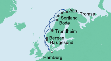 Route: Winter im hohen Norden mit AIDAaura