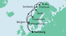 Route: Winter im hohen Norden 3 mit AIDAaura