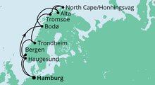 Route: Winter im Hohen Norden mit AIDAcara