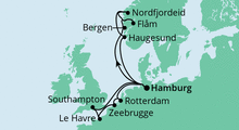 Route: Metropolen & Norwegen 2 mit AIDAperla